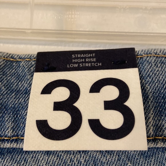 GAP Cheeky Straight High Rise Jeans size 33/16 inseam 26” brand new with tags - Picture 4 of 12